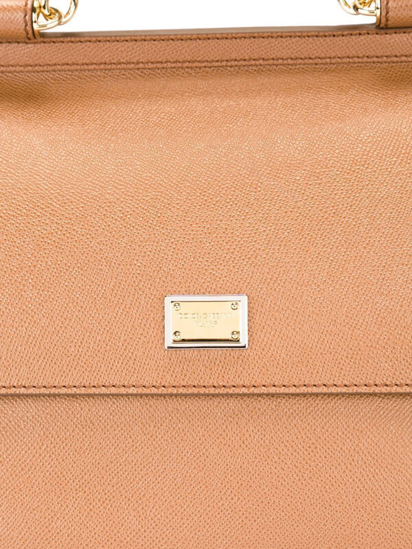 2017新作 SICILY DOLCE & GABBANA ドルチェ&ガッバーナ コピー バッグ DAUPHINEレザー ラージサイズ Caramel BB6235A10018M417